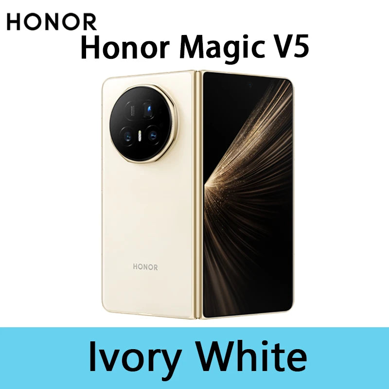 HONOR Magic V5 Global Version Original Snapdragon 8 Elite  5G Smartphone Dual HDR OLED Display 5820mAh 7.95" 66W SuperCharge
