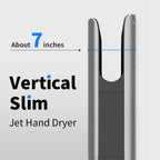 AIKE New Vertical Hand Dryer Slim, HEPA Filtered Jet Hand Dryer for Bathroom,110-220V,Model AK2065
