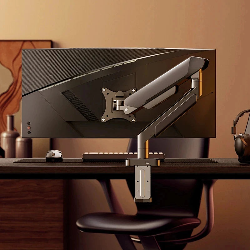 Single Monitor Mount Stand Up to 32 Inch 19.8lbs Universal VESA Desk Bracket Height Adjustable Computer Screen Holder