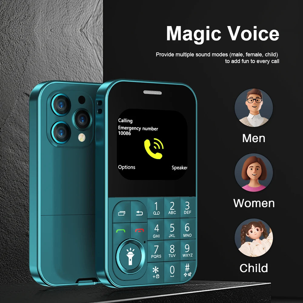 SERVO V9 Small Mobile Phone 2.01inch 2 SIM Cards Magic Voice FM Radio Torch Speed Dial 2G GSM Mini Keyboard Mobile Phone MP3 MP4