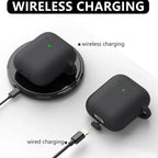 Silicone Cases With Hook For Airpods1/2 Protective Shockproof Wireless Earphone Cover For Airpod 2 1 Box Bags With Cleaner Kit
