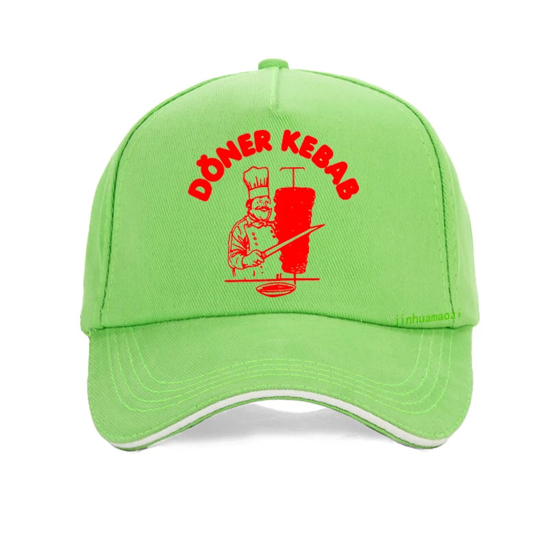 Doner Kebab Fashion Print baseball cap Unisex Outdoor Fishing hunting Hats Casual Summer cotton breathable Caps