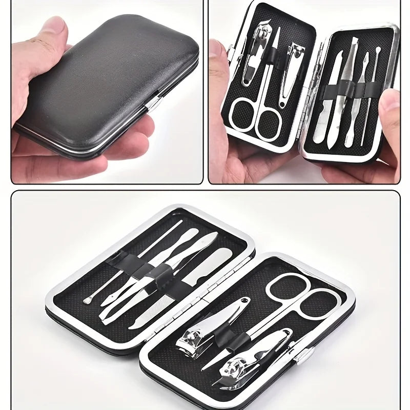 7-piece nail clipper set for home use, foot trimmer, beauty kit, nail clippers, nail tools, stainless steel nail clippers, packa Main image