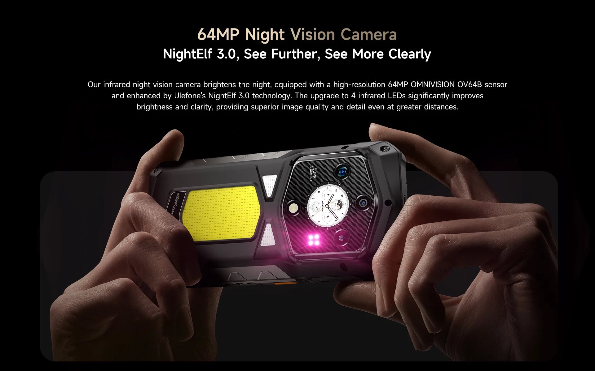 Ulefone Armor 29 Pro 5G AI Rugged Phone 6.67" 120Hz Up to 32GB RAM 512GB ROM 21200mAh 120W 64MP Night Vision Mobile Phone
