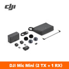DJI Mic Mini Wireless Microphone (2 TX + 1 RX ) / (1 TX + 1 RX ) with smart Noise Cancelling High-Quality Audio