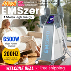 EMSZERO 6500W 200HZ Electromagnetic Lifter Muscle Stimulator Weight Loss Body Sculpting Massage Equipment