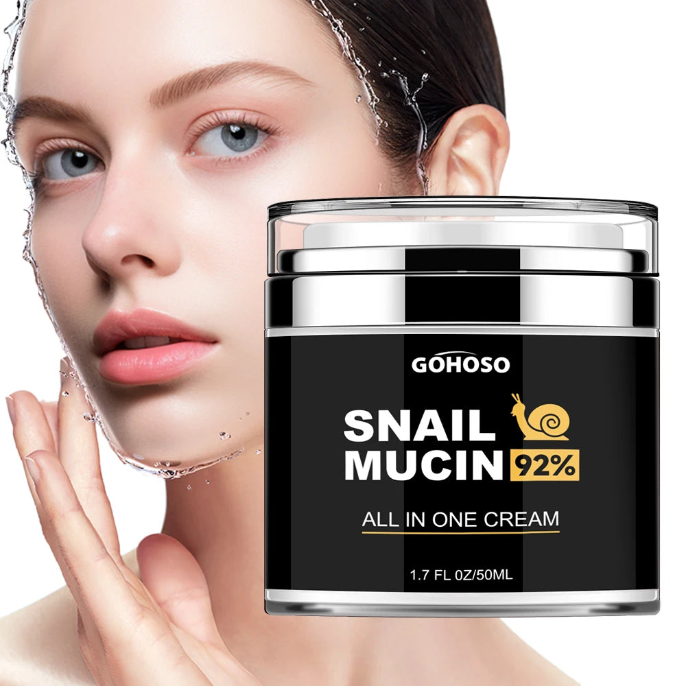 ENVISHA Skin Care Snail Mucus Face Cream Firming Whitening Anti-Aging Wrinkle Moisturizing Hydrating Beauty Health Shrink Pores