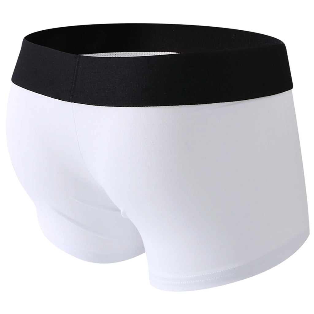 CLEVER-MENMODE Men Underpants Penis Open Pouch Hole Boxer Shorts Cockring Panties Cotton Underwear Boxershorts hombre