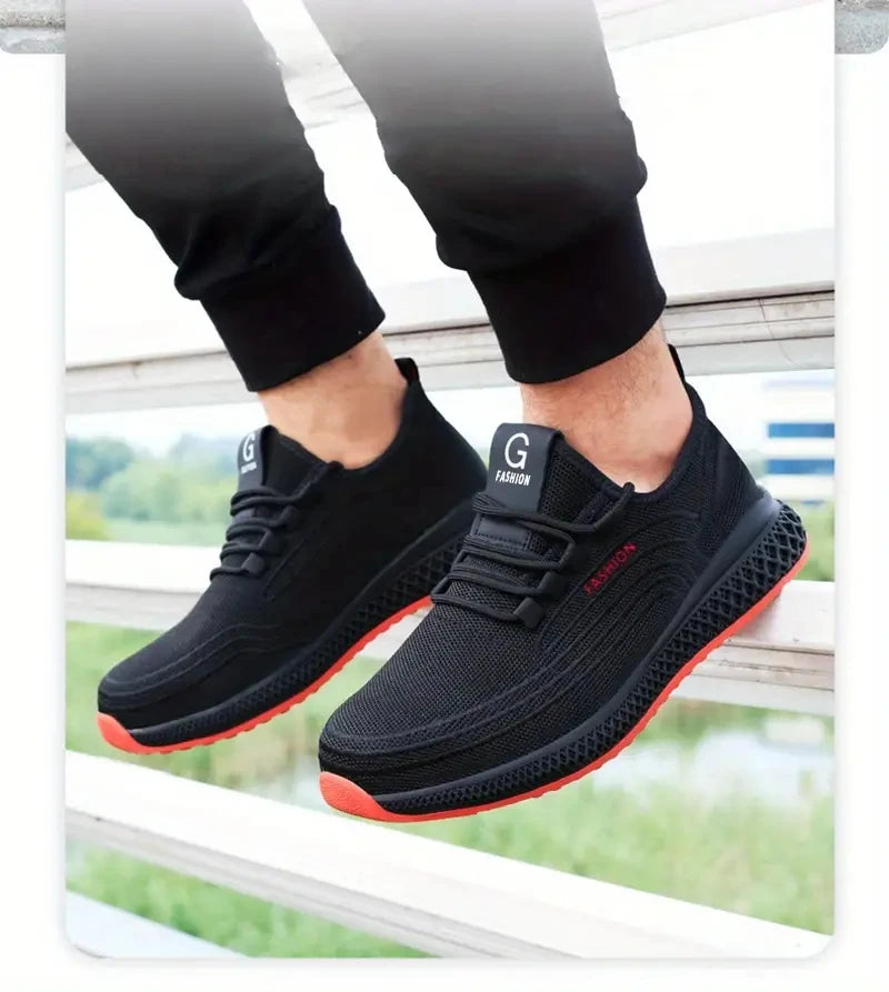 Puncture Proof Breathable Work Safety Boots Anti-stab Safety Shoes Men Steel Toe Shoes Man Construction Work Shoes Protective Sh