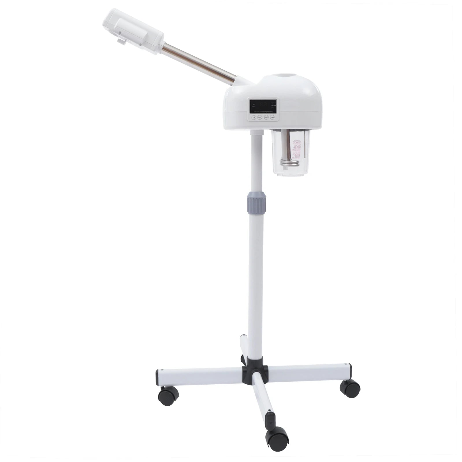 Professional Face Steamer Nano-Ion Ozone Hot Mist Hot Mist with LCD Screen Adjustable Height for Salon Home Spa Aging Reduction