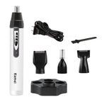 Kemei 4in1 grooming kit nose trimmer beard trimer for men electric eyebrow nose hair trimmer nose and ears machine rechargeable