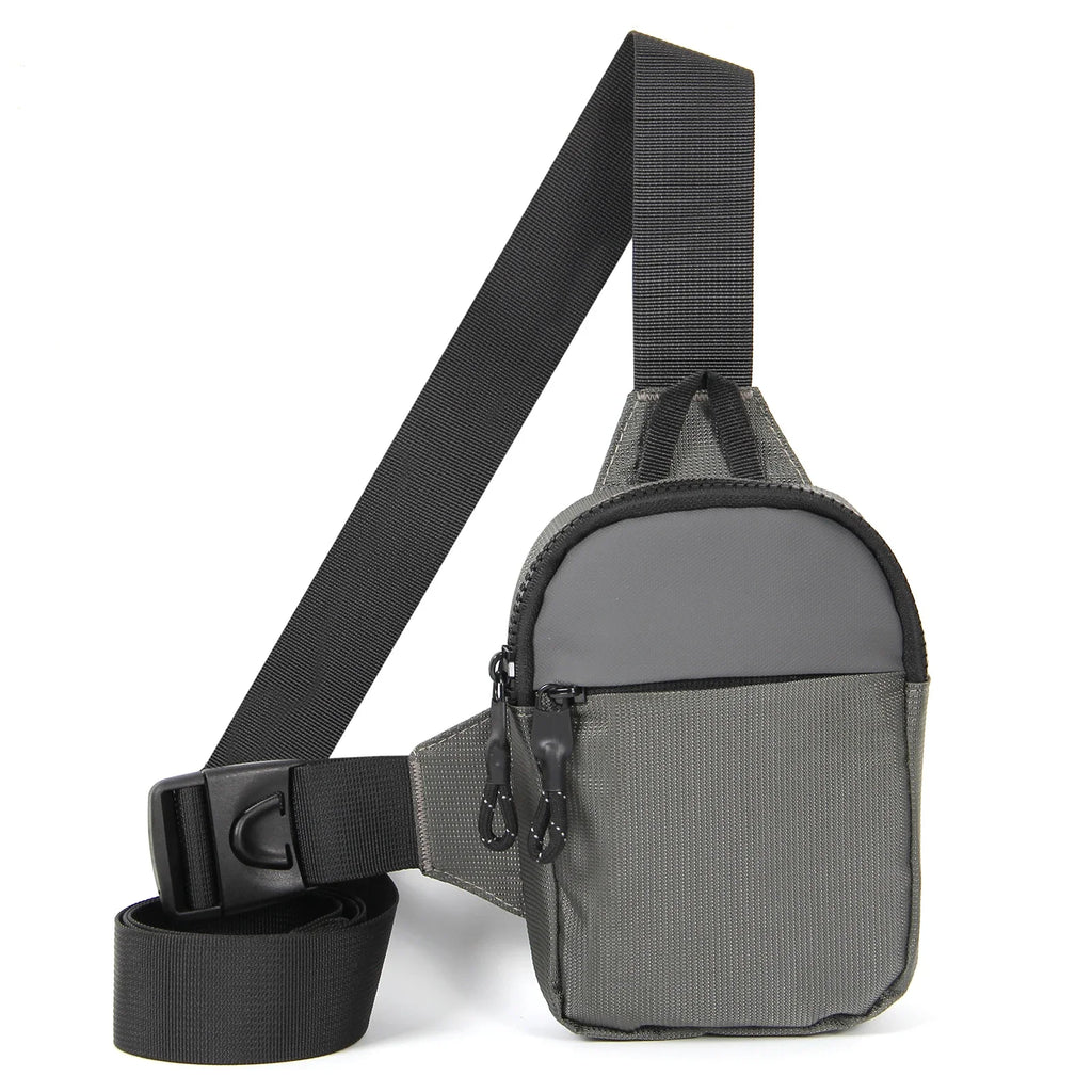 New chest bag for men and women's leisure, fitness, sports, crossbody bag, chest bag, casual men's bag, large capacity bag trend