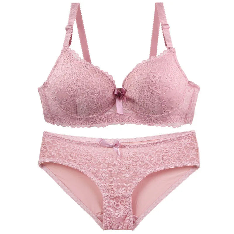 DaiNaFang New Sexy Bras Set Push Up Underwear For Women Adjustable Breathable Design Sweat Absorbing Upper Tray BC Cup Lingerie