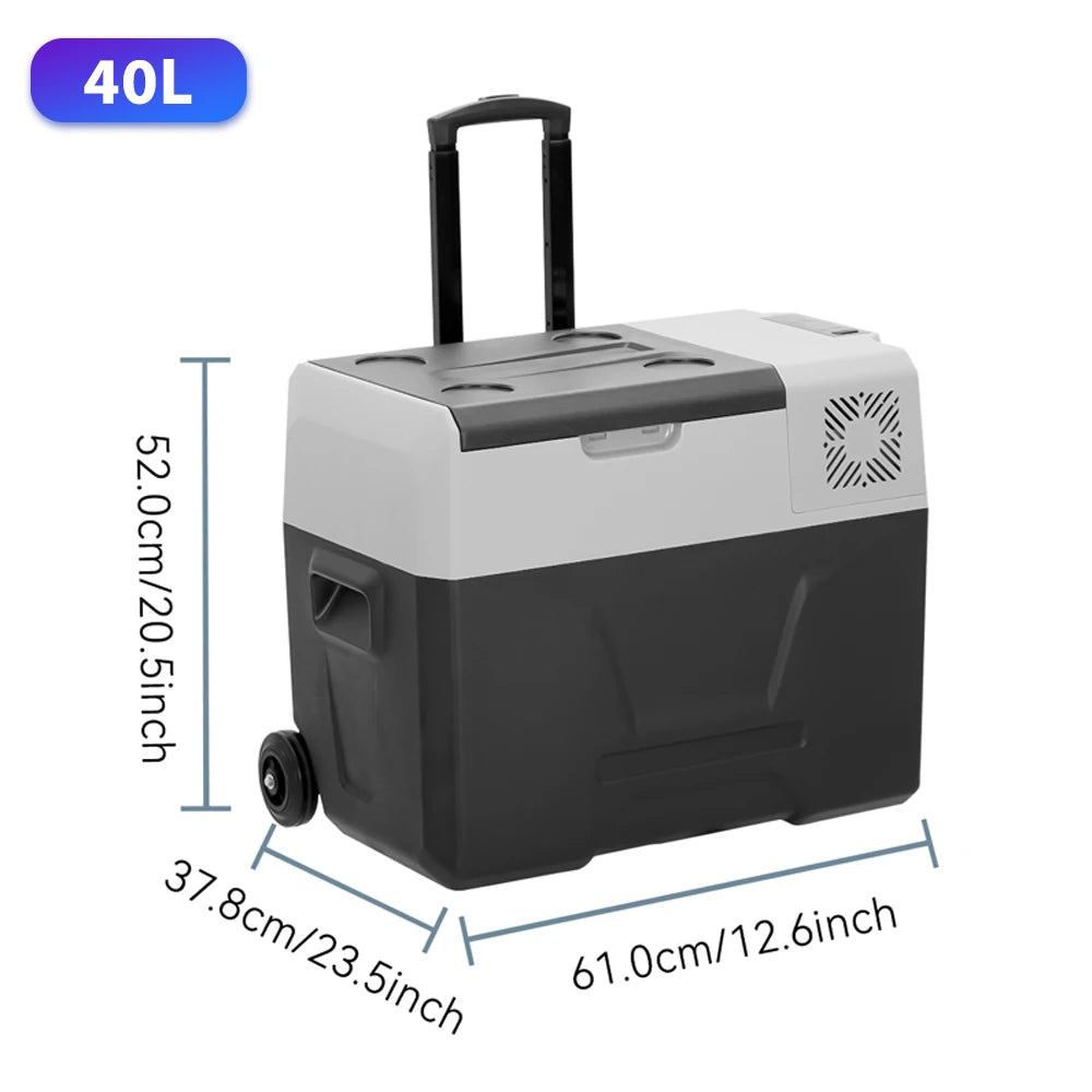 30L 35L 40L 45L 50L 55L Car Refrigerator DC 12V/24V Car Freezer Fridge -4℉~68℉ RV Portable Compressor Cooler Camping Travel