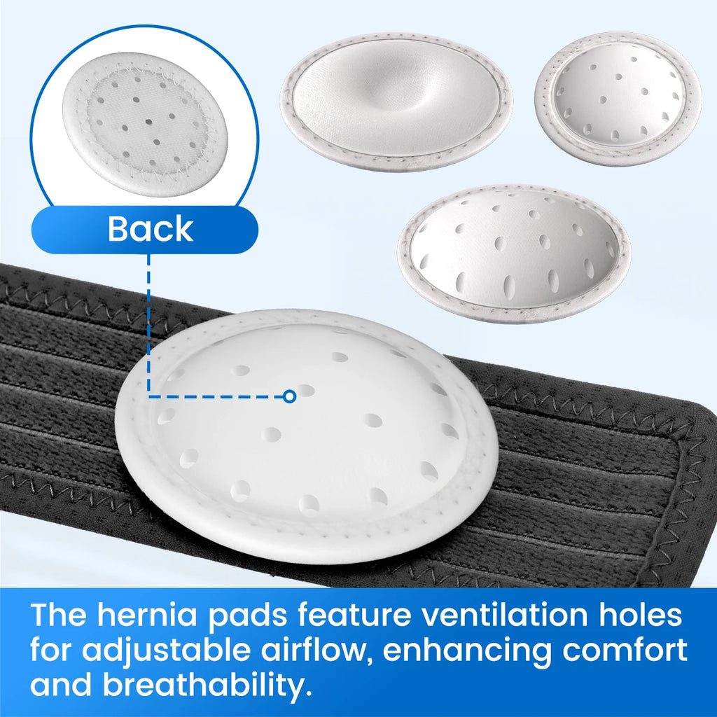 VELPEAU Baby Belly Hernia Belt with 3 Compression Pads, Umbilical Hernia Band Belly Button Abdominal Binder for Infant Newborn