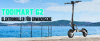 TODIMART G2 ABE E Scooter, 48V 13AH, 500W, 40-45KM range, 20km/h, Dual shock absorbers, dual disc brakes, 10-inch off-road tire