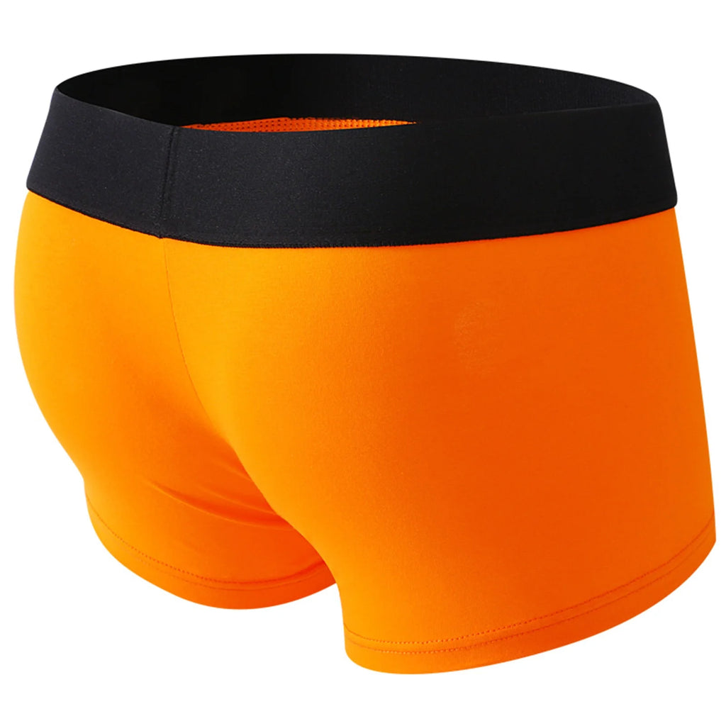 CLEVER-MENMODE Men Underpants Penis Open Pouch Hole Boxer Shorts Cockring Panties Cotton Underwear Boxershorts hombre
