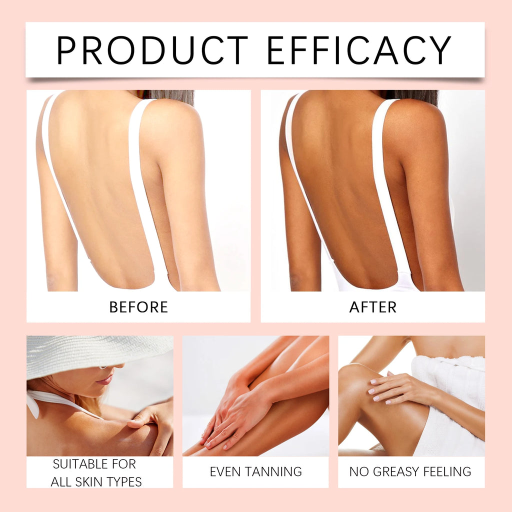 Body Tanning Cream In Solarium Accelerate Skin Bronzing Strengthen Melanin Promote Healthy Skin Tone Natural Self Tanning Lotion