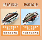KHINSUN Press Retractable Pencil Eraser Correction Supplies Pen Style Pencil Rubber Writing School Supplies Stationery
