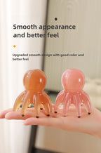 Resin Octopus Massage Comb Head Meridian Scraping Scalp Massage Brush Acupuncture SPA Gua Sha Massage Comb Fatigue Relief