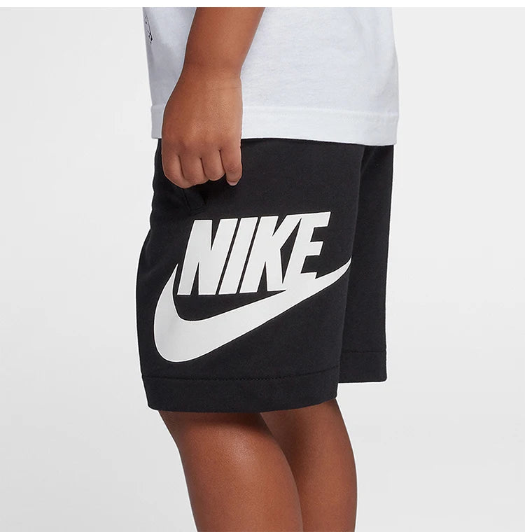Nike genuine summer children's retro sports logo printed straight leg shorts HA5017-023