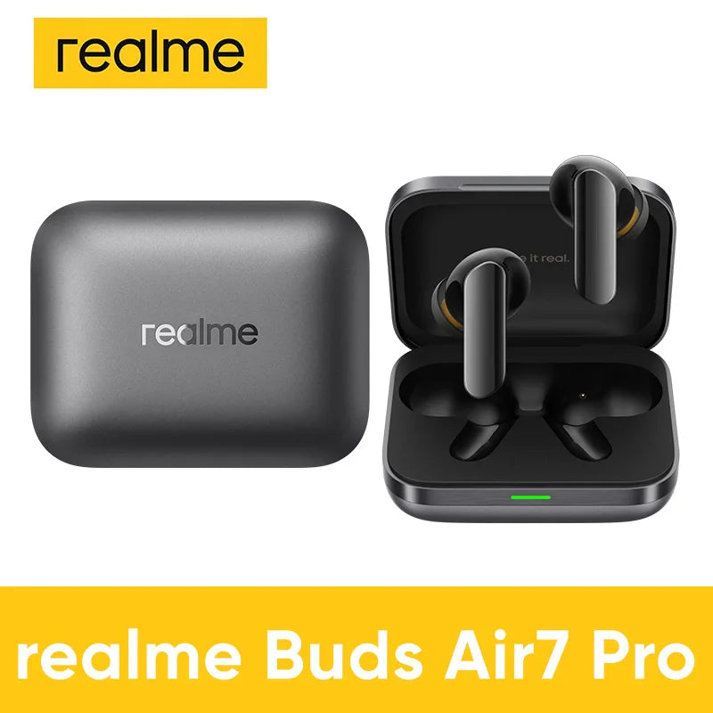 realme Buds Air 7 Pro Bluetooth Earphone For realme 16 Pro plus realme GT 8 Pro 53dB 48 Hours Battery Life Hi-Res LHDC 5.0
