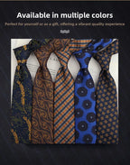 Trendy Handmade Polyester Silk Tie Men's Business Suit Accessory Floral Patterned Bow Tie for Wedding Prom Party Gift