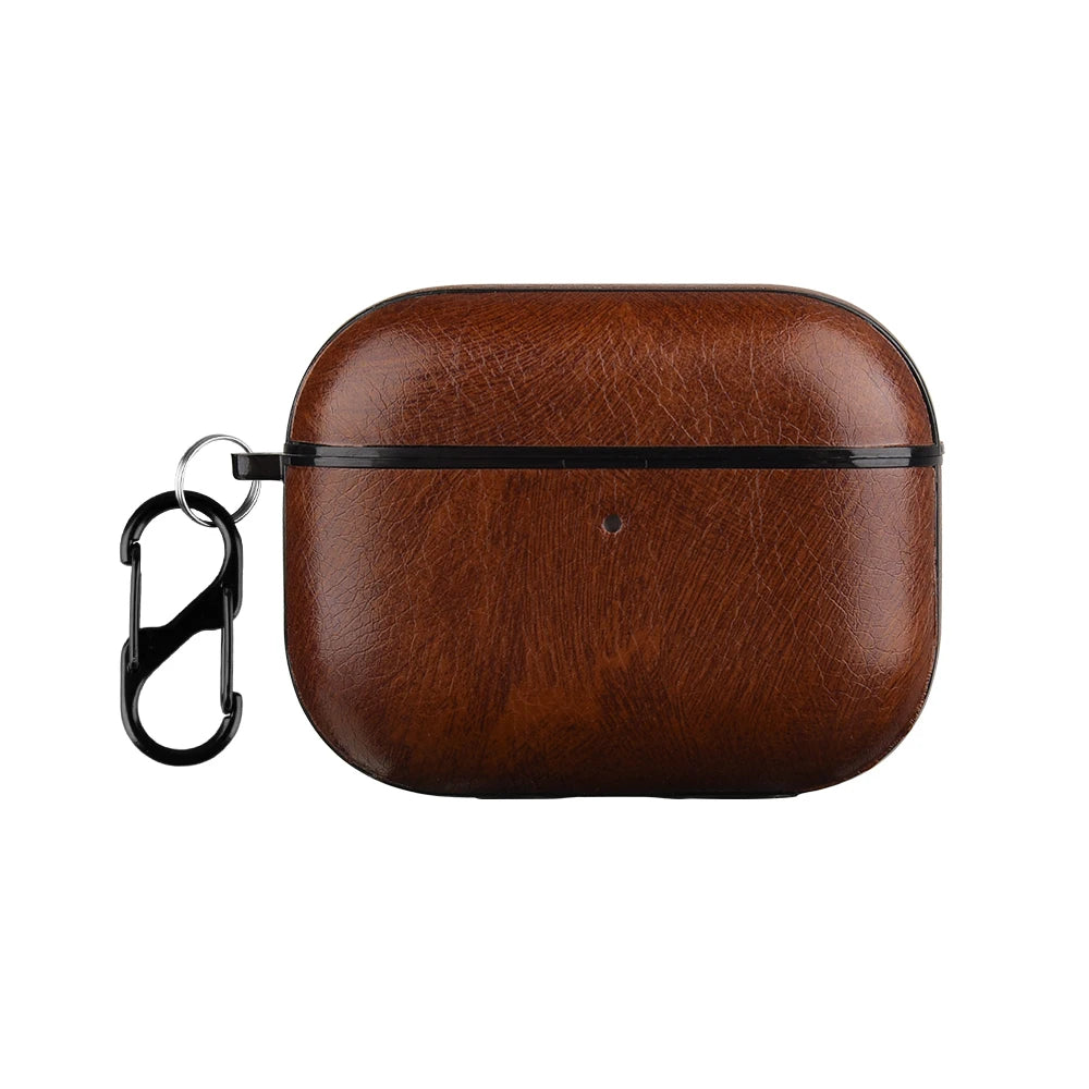 For Airpods Pro 3 Case Leather Business Earphone Case Headset Shell Headphone Cover For Apple AirPod 4 3 Pro 2nd Gen USB C Funda