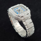 Luxury Full Diamond Watches Women Fashion Bling Silver Stainless Steel Quartz Wristwatch Iced Out Shiny Jewelry Watch 2026 New