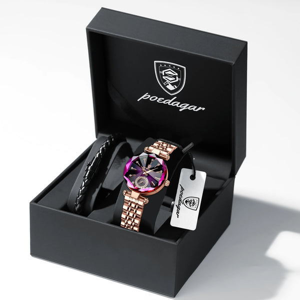 POEDAGAR Luxury Watch For Women Waterproof Casual Quartz Ladies Wristwatch High Quality Elegant Women's Watches Female Reloj+Box