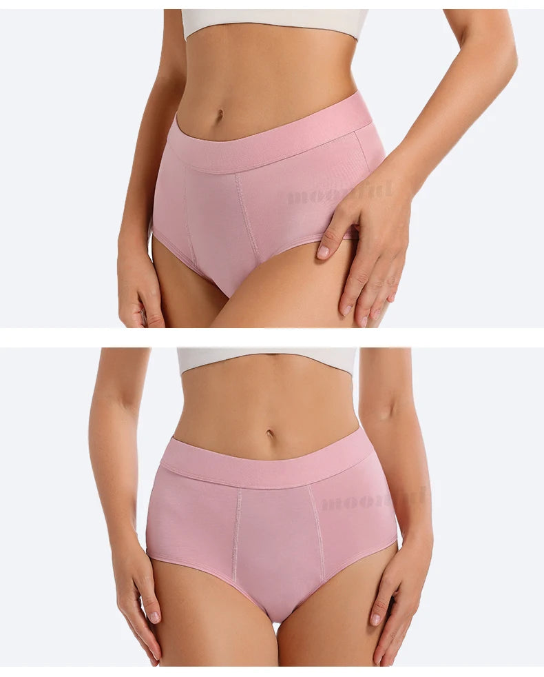 3PCS/Lot Menstrual Panties Woman Very Abundant Flow Menstruation Underwear High Waist Leak Proof Period Panties for Girls Set