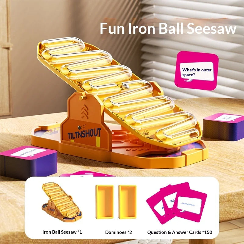 TILT N SHOUT: A Family Edition of the Best-Selling Tilt-and-Shout Board Game with Competitive Question-and-Answer Gameplay