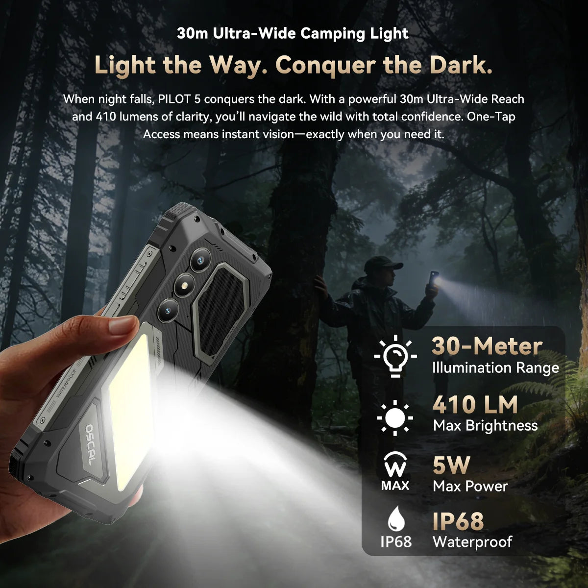 Blackview OSCAL PILOT 5 5G mobile phones AI Rugged Smartphone UNISOC T8100 6.67" 2.4K Display 120Hz, 8GB 256GB, 15000Amh Phones