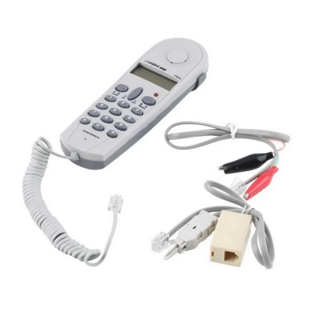 Hot C019 Telephone Phone Butt Test Tester Lineman Tool Network Cable Set Professional Device C019 Check For Telephone Line Fault Main image
