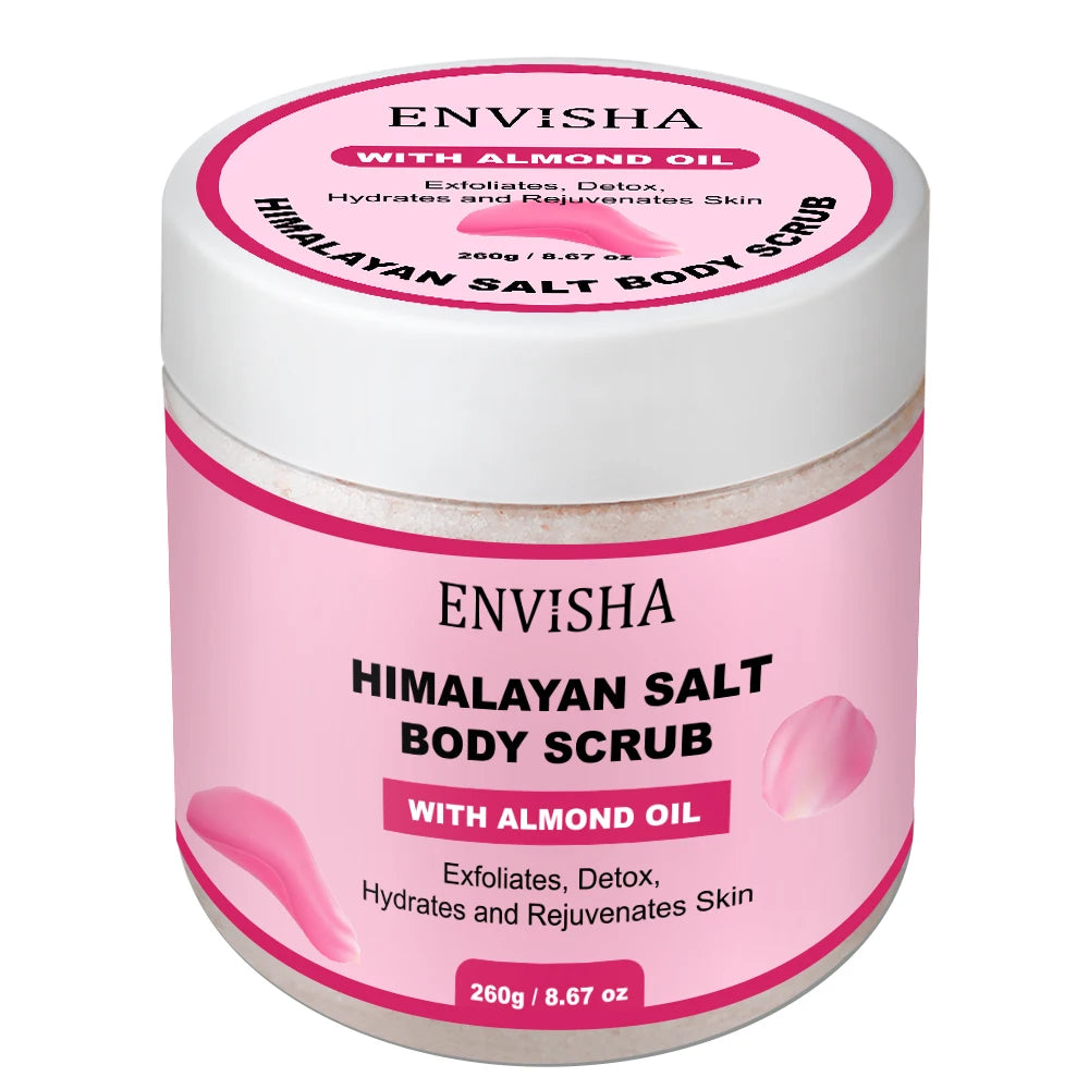 ENVISHA Beauty Health Rose Body Massage Bath Salt Scrub Exfoliating Moisturizing Nourish Soften Whitening Skin Care Shrink Pores