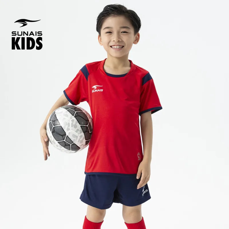 SUNAIS 2026 New Knight 2 Kids Football Jersey Set Breathable Comfort Match Training Kit  720135
