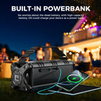 W-KING D8 Bluetooth Speaker, 50W RMS IPX6 Waterproof Loud Speakers Bluetooth Wireless, Large Outdoor Portable Speaker