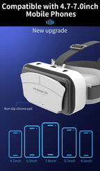 Shinecon VR Glasses 3D Headset Virtual Reality Device Helmet Goggles Lenses Mobile Smartphone Smart Phone Cell Realidade Viar VR