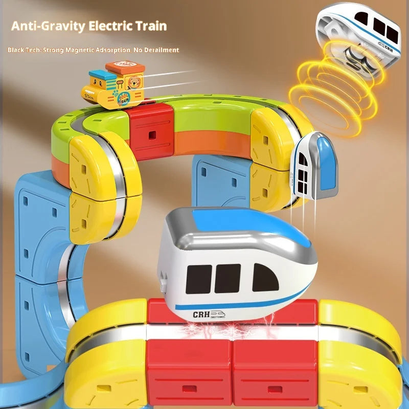 Magnetic Bullet Train Set For Kids With Electric Locomotive Diy Track Building Blocks Stem Educational Construction Toy Birthday