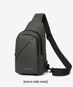 Men's Fashionable Casual Chest Bag Outdoor Cycling Waterproof Durable Sports Backpack Trendy Versatile Portable Crossbody Bag