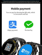 2026 New Smartwatch, Wireless Call, AI Voice, 40+ Sports Modes, Outdoor Fitness, Long Battery, Music & Message Alert, Unisex Gif