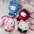 Genuine Hello-Kitty Pop Star Velvet Pendant Series Vinyl Doll Blind Box Trendy Kawaii Surprise Gift Lovely Trendy Blind Box Toys