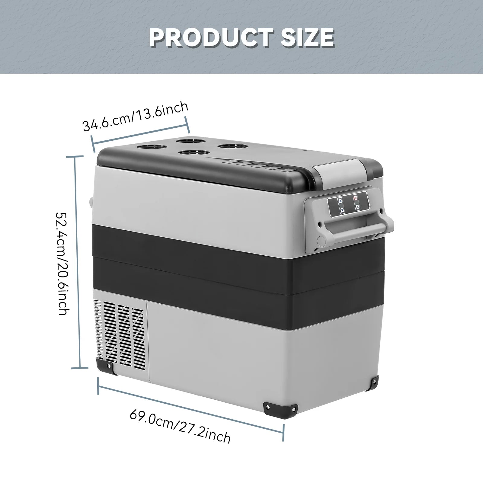 30L 35L 40L 45L 50L 55L Car Refrigerator DC 12V/24V Car Freezer Fridge -4℉~68℉ RV Portable Compressor Cooler Camping Travel