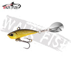 WALK FISH 7g 11g 15g 21g Spinner Bait Metal VIB Fishing Lure Rotating Tail Vibration Sequins Japan Wobbler Trolling Bait Pesca
