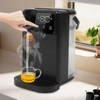 1700W 3L Instant Hot Water Dispenser 3s Heat LED Touch Screen Electric Kettle 25-99°C Temp Control EU Plug for Home Office Black