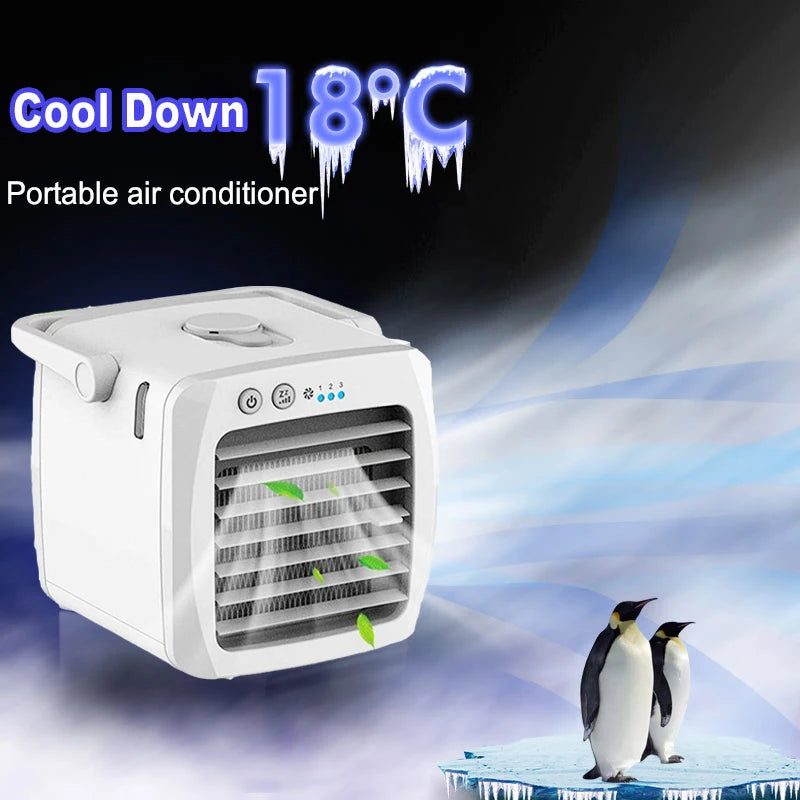 Portable Air Conditioner Personal Air Cooler Usb Personal Desktop Cooling Fan Mini Air Desktop Cooling Humidifier Fan Main image