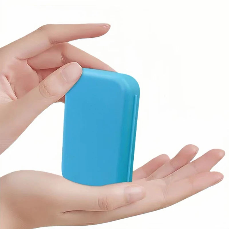 Portable Orthodontic Oral Dental Cleaning Kit Travel Foldable Toothbrush Dental Floss Interdental Brush Oral Care Cleaning Case