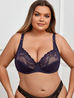 New Plus Size Bras for Women Underwear Super Thin Sexy Lace Brassiere