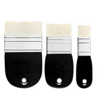 Oil Painting Nylon Pen Set Gouache Acrylic 1/3 Pcs Small/Medium/Large Sizes Flat Head Brush Wood Handle Painting Tools for Fine