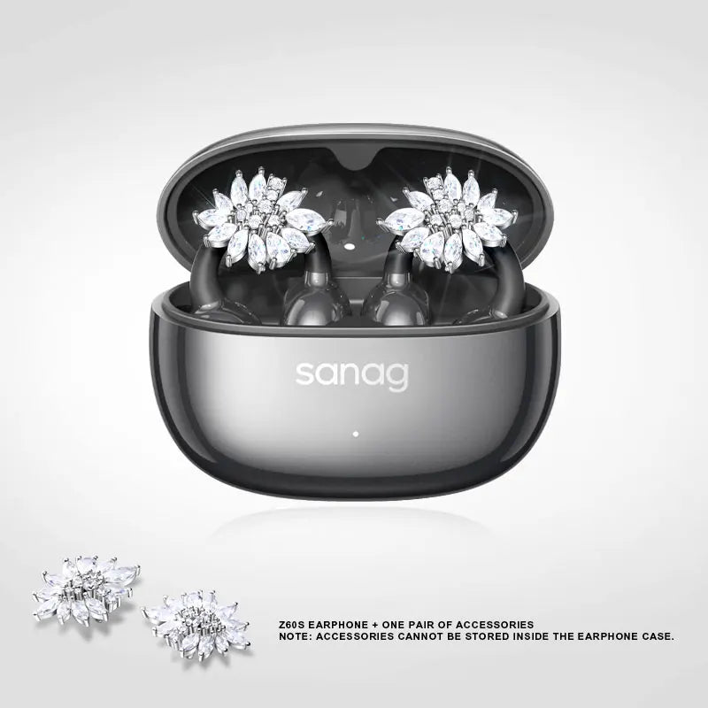 Sanag Z60S Ear Clip on OWS Earphones HiFi Sound Open Ear Earbud Audífonos Bluetooth Wireless Headphones Flash-sale Headsed